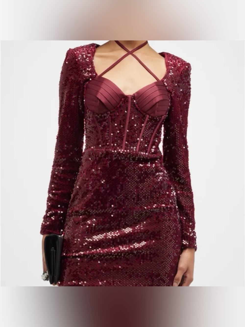 NWOT Lavish Alice Sequin Corset Blazer Dress Size 10
